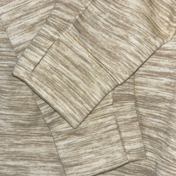 Lularoe Rise Sweatshirt Size Large Tan Persistent Half Zip Pull Over Fleece - Picture 12 of 16